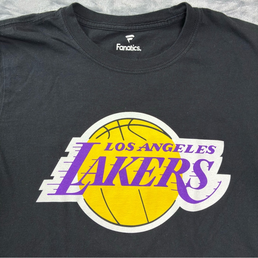 Los Angeles Lakers LeBron James #23 T-Shirt Size Small Double-Sided Fanatics NBA